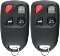 KeylessOption Keyless Entry Remote Control Car Key Fob for KPU41805 Model 41805 Mazda 6 (Pack of 2)
