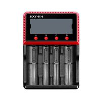 Vitovill Universal Intelligent Battery Charger with LCD Display for 18650 26650 10440 14500 Li-ion LiFePO4 AA AAA C Ni-MH Ni-CD Rechargeable Batteries(4 slot)