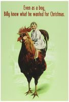 5966 'Billy Has Big Cock' - Funny Merry Christmas Greeting Card with 5" x 7" Envelope by NobleWorks