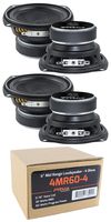4X 4 PRV Audio 4MR60-4 Mid Range Loud Speaker 4 Ohm 240W Pro Car Audio Speaker