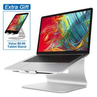 Laptop Stand, Bestand MacBook Cooling Stand & Cell Phone Stand iPhone Stand Sales Mix, Silver (Patented)