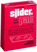 Thomas Red Label SLD-PAK20-602757 Plain Microscope Side Slider-Pak, 1 x 3" (100 slides)