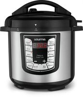 Gourmia GPC625 6 Qt Multi-Mode SmartPot Pressure Cooker - 13 Cook Modes - Removable Nonstick Pot - 24-Hour Delay Timer - Automatic Keep Warm - LCD Display - Pressure Sensor Lid Lock - Recipe Book