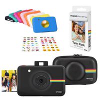 Polaroid Snap Instant Digital Camera (Black) Protective Kit with 20 Sheets Zink Paper