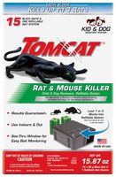 Tomcat Rat & Mouse Killer Refillable Bait Station - Child and Dog Resistant (1 Station, with 15 Baits)