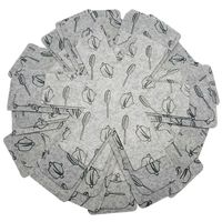 Hulless Pot & Pan Protectors 12 Pcs Pots and Pans Dividers Pad to Prevent Scratching, Anti-Slip Pans Separator, for Protecting and Separating Pots and Pans, Size 15"/14"/10" Diameter.