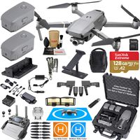 DJI Mavic 2 Zoom Drone Quadcopter and Fly More Kit Combo Hard Case Bundle Comes with 3 Batteries, Professional Zoom Camera Gimbal, Hard Rugged Carrying Case and Must Have Accessories