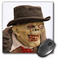 3dRose LLC 8 x 8 x 0.25 Inches Mouse Pad, Creepy Old Man and Monster Face Costume (mp_156798_1)