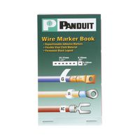 Panduit PCMB-1 Pre-Printed Wire Marker Book, Vinyl Cloth, .22 by 1.38-Inch L, 0 Thru 9 Legends Only