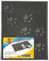 ANDALUS Cat Litter Mat, Gray, X-Large (35" x 24")