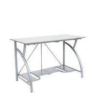 Origami Foldable Computer Desk, Silver
