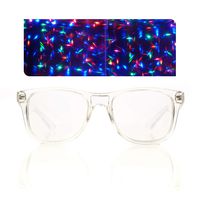Transparent Starburst Diffraction Glasses - for Raves, Festivals & More