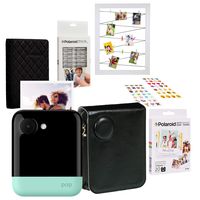Polaroid POP 2.0 2 in 1 Instant Print Digital Camera (Green) Starter Kit with Leatherette Case