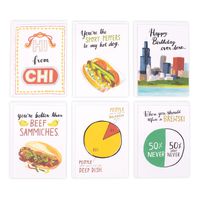 Hallmark Studio Ink Chicago Greeting Card Assortment (6 Cards with Envelopes)