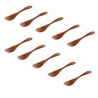 M2cbridge Natural Wooden Butter Bagels Cheese Knife Jelly Spreader, Set of 10