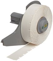 Brady M71C-475-412 0.475" Width x 50' Height White Color B-412 Polypropylene Tag For BMP71 Printers