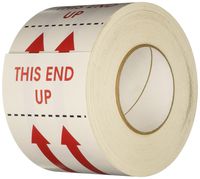 TapeCase"This End Up" Label - 500 per Pack (1 Pack)