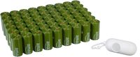 AmazonBasics Dog Waste Bags with Dispenser and Leash Clip - Pack of 810, 13 x 9 Inches, Green