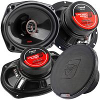Cerwin Vega 6.5 and 6x9 2-Way Coaxial Speaker Combo 4 Ohm HED Series H7652 H7692