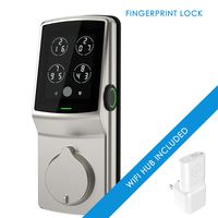 Lockly Secure Pro | Bluetooth Fingerprint WiFi Keyless Entry Smart Door Lock (PGD 728W) Patented Keypad | 3D Fingerprint Reader | iOS and Android Compatible (Dead Bolt, Satin Nickel)