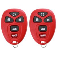 KeylessOption Keyless Entry Remote Start Control Car Key Fob Replacement for 22733524-Red (Pack of 2)