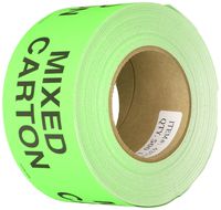 Tabbies Shipping & Handling Labels Fluorescent Green, 3"W x 5"H - 3"Core,"Mixed Carton" 500 Labels/Roll, 12 Rolls Per Box (43532)