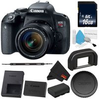 Canon EOS Rebel T7i DSLR Camera 18-55mm Lens 1894C002 - Standard Bundle
