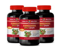 antioxidant Blend Supplement - ASHWAGANDHA Extract Complex 770 MG - eleutherococcus senticosus Extract - 3 Bottles 180 Vegetable Capsules