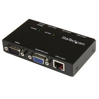 StarTech.com VGA Over CAT5 Video Extender - VGA Extender - 450ft (150m) - 4-Port (ST1214T)