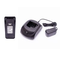 ArrowMax C1B1C0002 Battery Charger Bundle Package with 1 PCS 2500 mAH NNTN4497 Battery for Motorola