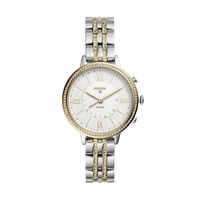 Fossil Women's Jacqueline Two-Tone Stainless Steel Hybrid Smartwatch, Color: Silver, Gold (Model: FTW5035)