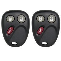 Keyless2Go Keyless Entry Car Key Replacement for Vehicles That Use 3 Button MYT3X6898B - 2 Pack