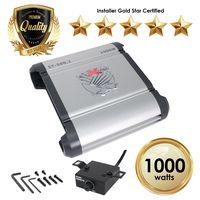 SoundXtreme Car Amplifiers ST-500.2 1000W 2 Channels Class AB MOSFET Amp 2/4 Ohm Stable with Remote Sub Control