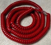 Red 25' Ft Long Handset Cord for AT-T Phone Trimline 210 220 230 Princess 500 554 2500 2554 Landline Curly Coil Wall by DIY-BizPhones