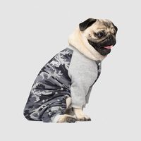 Canada Pooch Frosty Fleece Onesie, New Black Camo, Size 16