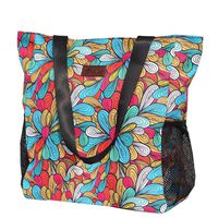 Original Floral Water Resistant Large Tote Bag Shoulder Bag for Gym Beach Travel Daily Bags Upgraded ([K] Pattern)