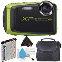 Fujifilm FinePix XP90 Lime Green Waterproof Digital Camera Bundle with Carrying Case (International Version)
