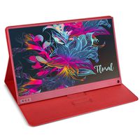 Portable Monitor - ZSCMALLS 15.6 Inch Full HD 1080p HDR Gaming Monitor, USB Type C Mini HDMI Computer Display IPS Screen with Stereo Speakers for PS3 PS4 Xbox Raspberry Pi Laptop PC MAC Red