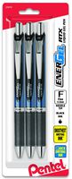 Pentel Gel Ink Pen, EnerGel RTX Retractable Gel Pen, 0.5mm, Needle Tip, Black Ink, 3 Pen Per Pack (BLN75BP3A)