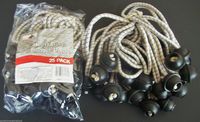 100 Goliath Industrial 6" White Ball Bungee BB256W Tie Down Tarp Stretch Cords