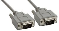 Amphenol CS-DSDMDB09MM-015 9-Pin DB9 Deluxe D-Sub Cable, Shielded, Male/Male, 15', Gray