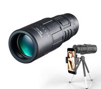 Compact Monocular Adults Kids, High Power Monocular, 10x40 Dual Focus Portable Monocular Telescopes Fog-Proof Outdoor Hiking, Bird Watching, Hunting, Camping Bracket