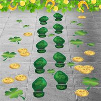 Colonel Pickles Novelties Leprechaun Footprint - Floor Decals 184 Ct - St Patrick's Day Decorations - 48 Sets of Footprints