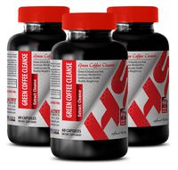 Green Coffee Powder for Weight Loss - Green Coffee Cleanse Complex 800 MG - Boost Weight Loss (3 Bottles)