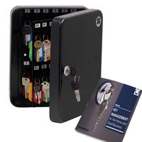 Key Storage Cabinet by CloverSafe with 48 Colored Tags & Bonus Ebook - Ready to Be Wall Mounted, Your Key Storage Cabinet Will Improve Management, Control and Security (48 Key Storage Cabinet, Black)