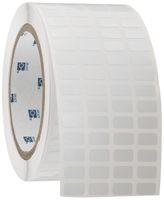 Brady THT-96-473-10 0.5" Width x 0.275" Height, B-473 Static Dissipative Polyester, Gloss Finish White Thermal Transfer Printable Label (10000 per Roll)