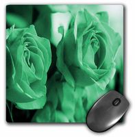 3dRose LLC 8 x 8 x 0.25 Inches Three Dusty Green Roses Mouse Pad (mp_6919_1)