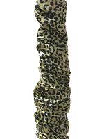 Royal Designs, Inc Series Royal Designs Animal Print Cord & Chain Cover, 4 Feet, Silk-Type Fabric, Velcro, CC-30-LPBLK, Black Leopard