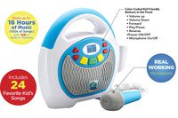 eKids Mother Goose Club Bluetooth Sing Along Portable MP3 Player Real Mic 24 Songs Storesup to 16 Hours of Music 1 GB Built in Memory USB Port