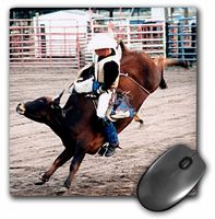 3dRose LLC 8 x 8 x 0.25 Inches Mouse Pad, Hang on Cowboy (mp_727_1)